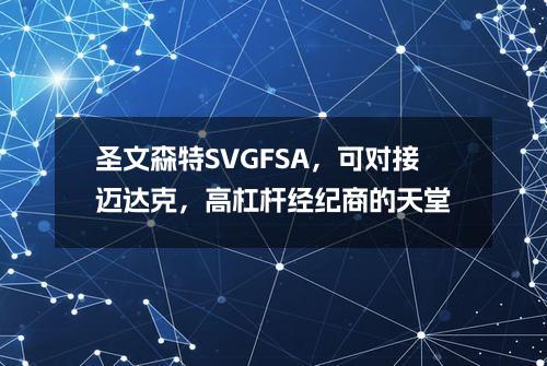 圣文森特SVGFSA，可对接迈达克，高杠杆经纪商的天堂